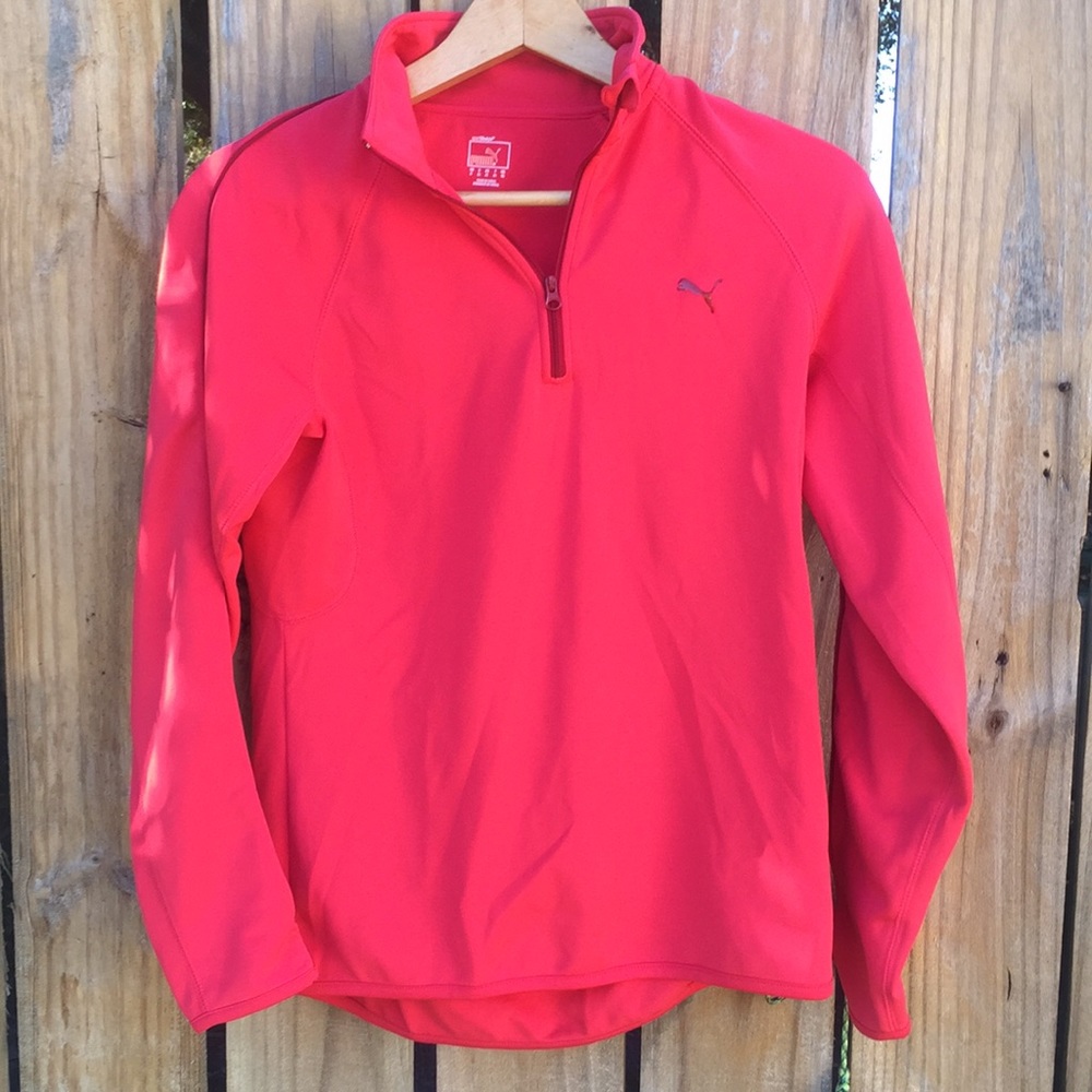 Puma SportLifestyle half zip workout pullover Sz S